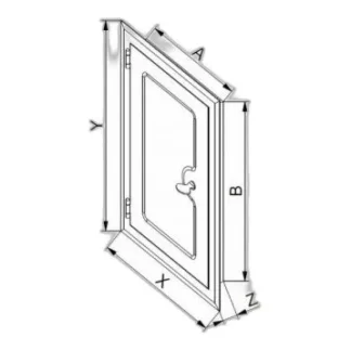 drzwiczki metalowe 14x14 — zdjęcie produktu
